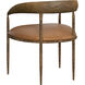 Zanatta Tan Leather Dining Armchair